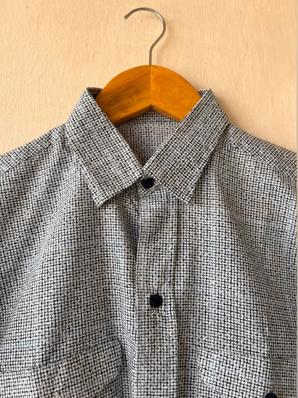 Classic Grid Oversized Button Down Shirt