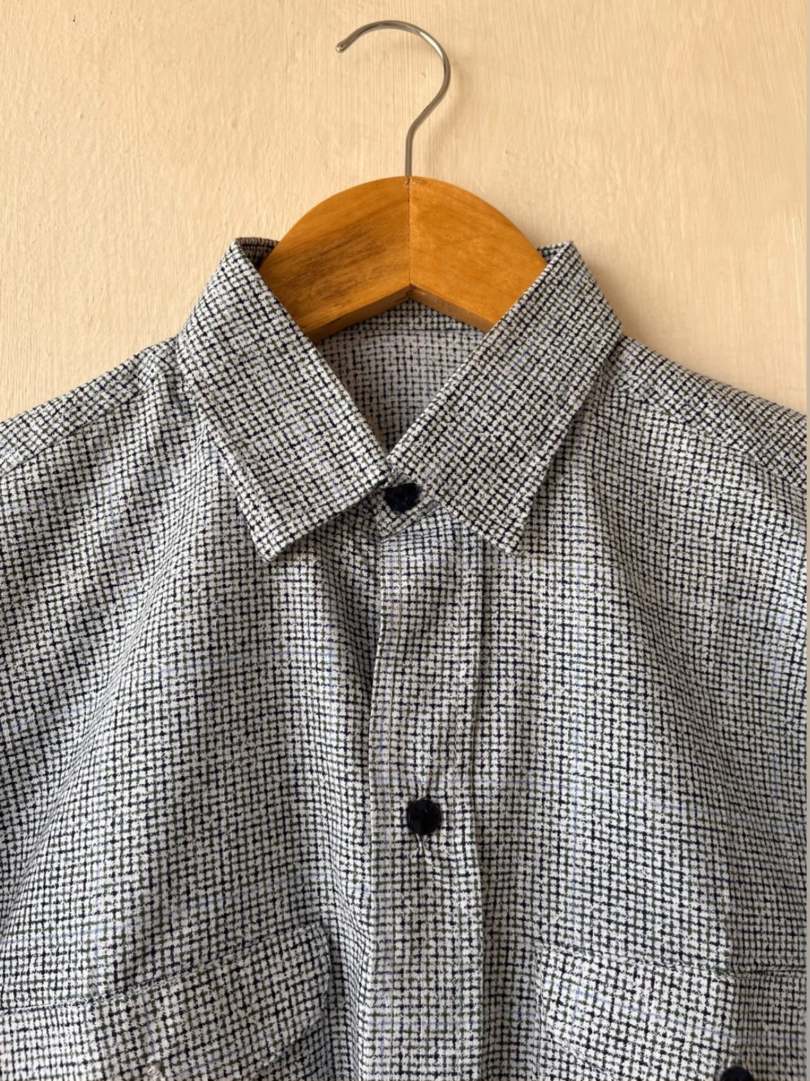 Classic Grid Oversized Button Down Shirt