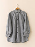 Classic Grid Oversized Button Down Shirt